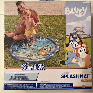 Bluey Splash Mat Swimways 40x40 Water Play Toy Ages‎ 1 and Up (new) (k.x)
